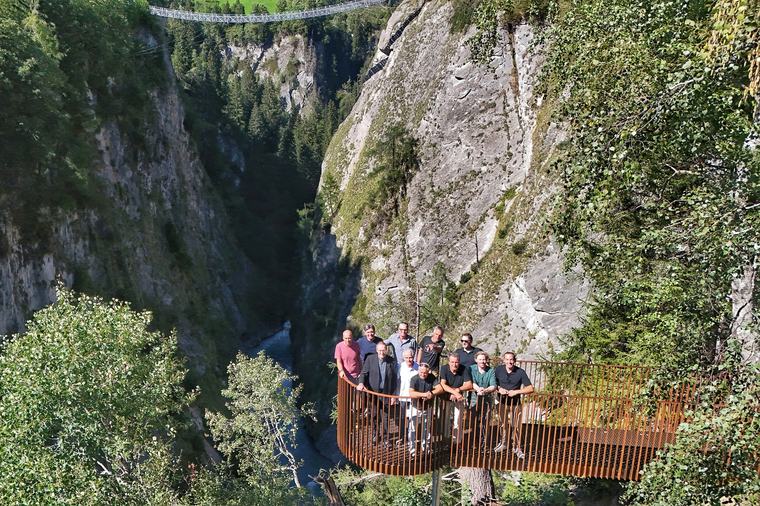 Neue Aussichtsplattform in der Virgener Iselschlucht wurde eröffnet