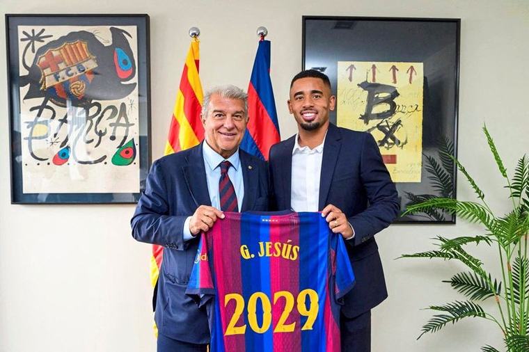 Gabriel Jesus wechselt von Arsenal zum FC Barcelona