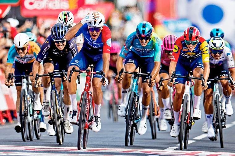 Vuelta: Ausreißer Gogl im Finish gestellt, Tronchon gewinnt im Sprint