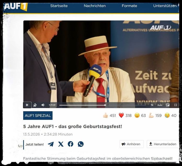 Millionäre, FPÖ, Gold: Woher das Geld für AUF1 stammt